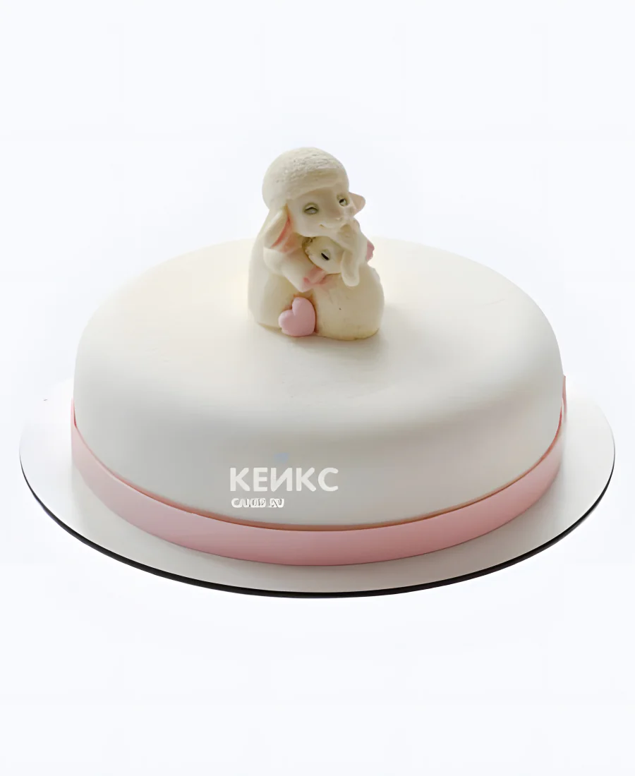 Зеркальный торт с овечками Зеркальный торт с овечками Фото