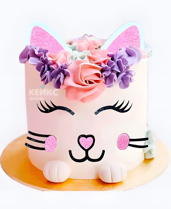Торт девочке в виде котика Торт девочке в виде котика Фото