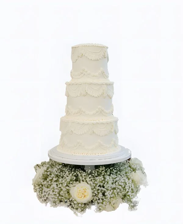 Ажурный трендовый торт на свадьбу Ажурный трендовый торт на свадьбу Фото