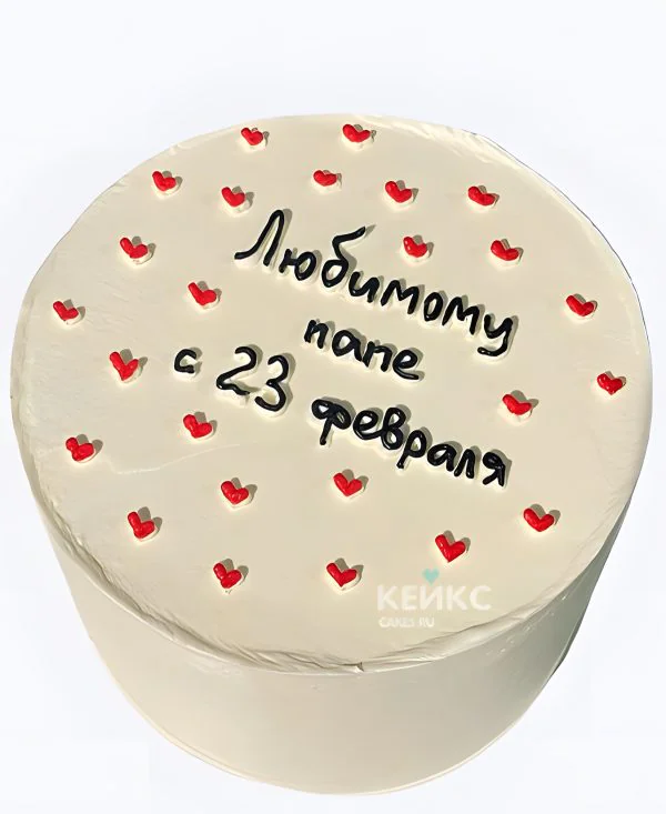 Бенто торт на 23 февраля папе с сердечками Бенто торт на 23 февраля папе с сердечками Фото