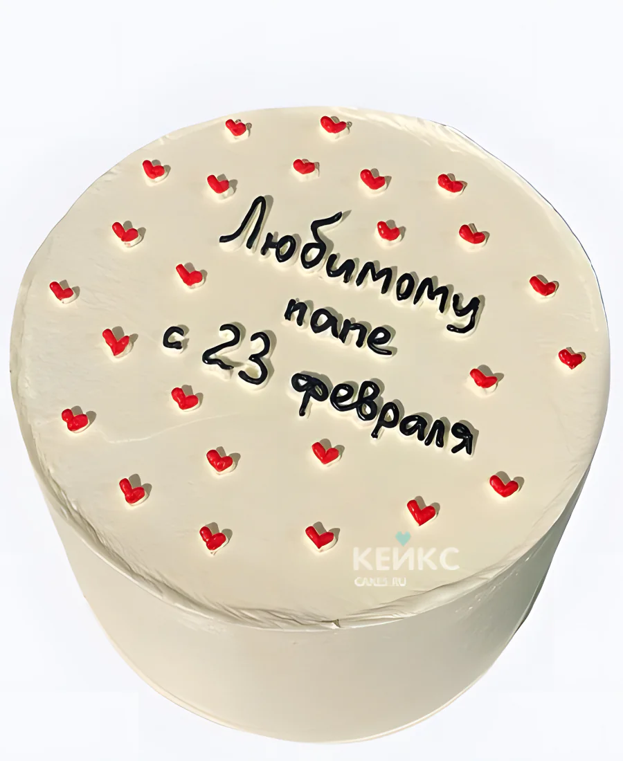 Бенто торт на 23 февраля папе с сердечками Бенто торт на 23 февраля папе с сердечками Фото