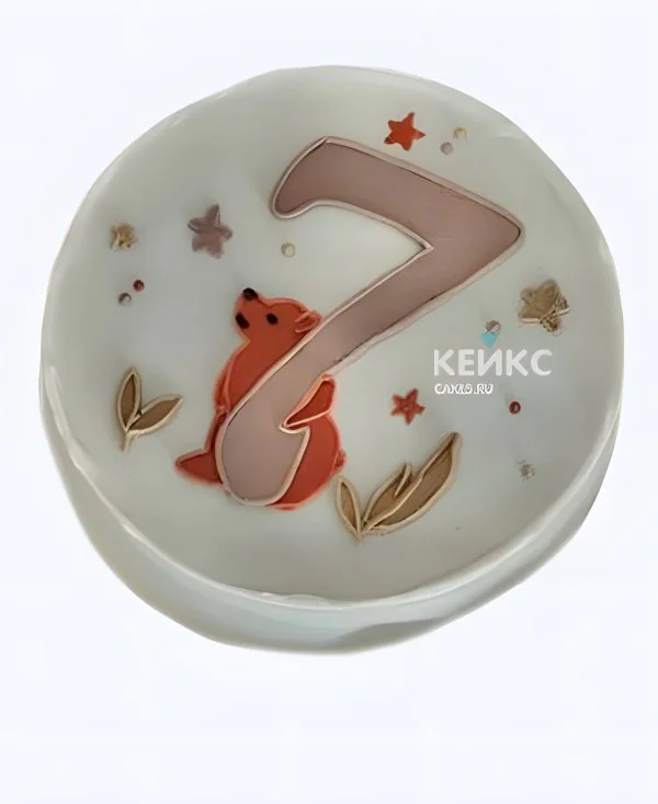 Бенто-торт с мишкой на 7 лет мальчику Бенто-торт с мишкой на 7 лет мальчику Фото