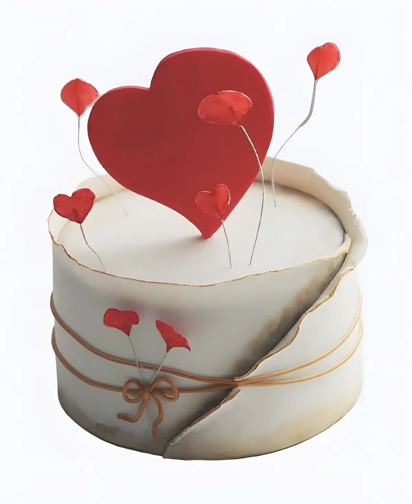 Бенто-торт Взлет сердец Фото