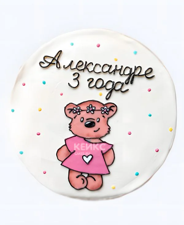 Детский бенто торт на 3 года Детский бенто торт на 3 года Фото