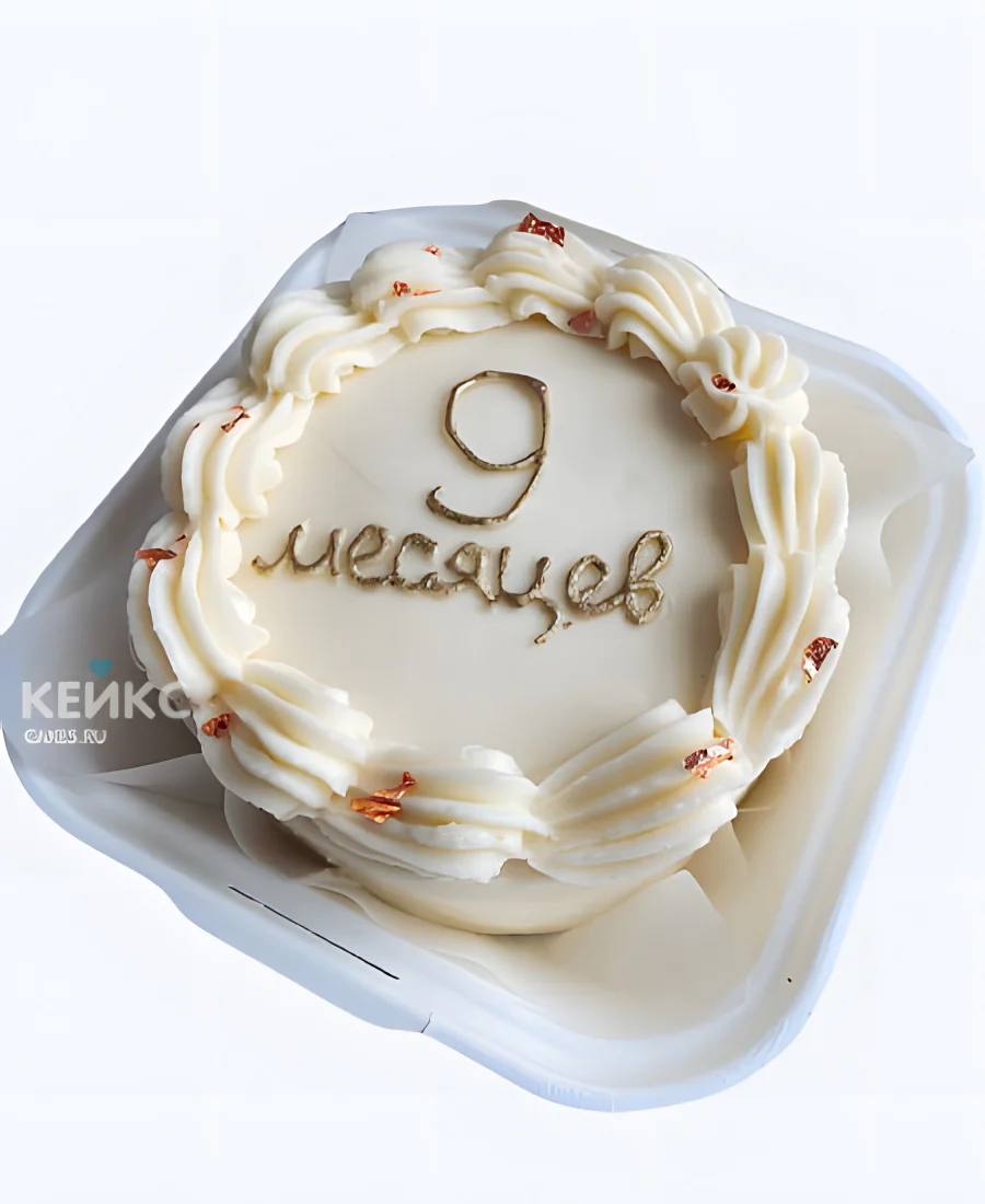 Детский бенто торт на 9 месяцев Детский бенто торт на 9 месяцев Фото
