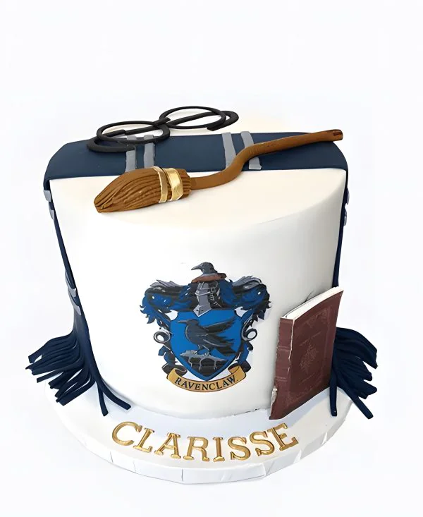 Эффектный детский тортик на день рождения с Ревенклоу по Гарри Поттеру Эффектный детский тортик на день рождения с Ревенклоу по Гарри Поттеру Фото