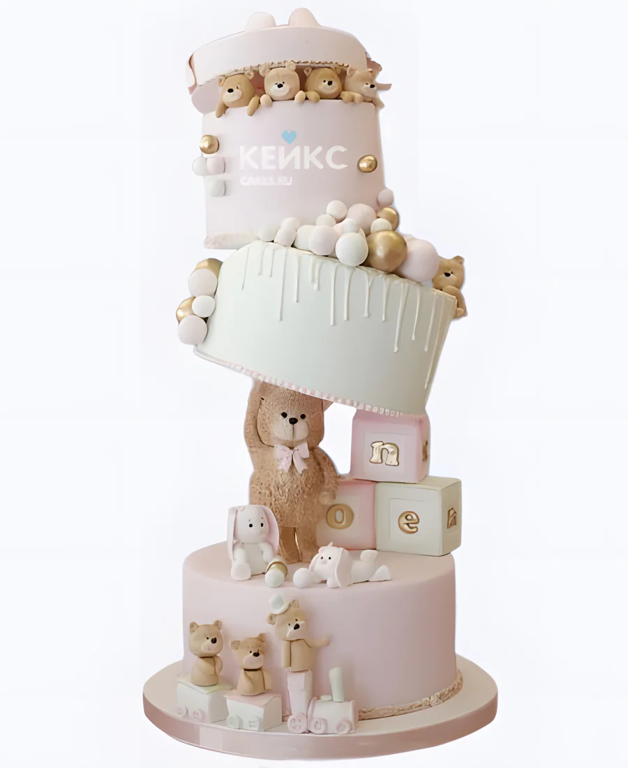 Эксклюзивный торт на рождение с мишками скоро буду Эксклюзивный торт на рождение с мишками скоро буду Фото