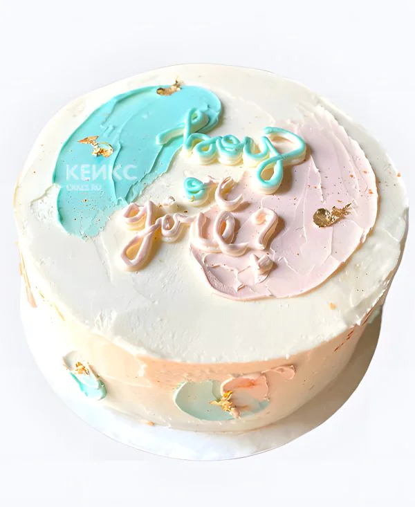 Эстетичный гендер-торт Фото