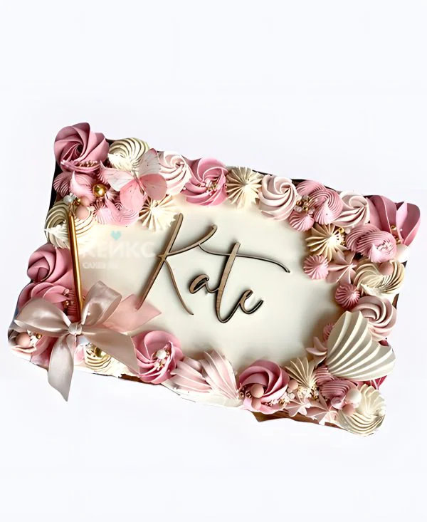 Прямоугольный торт на юбилей женщине Прямоугольный торт на юбилей женщине Фото