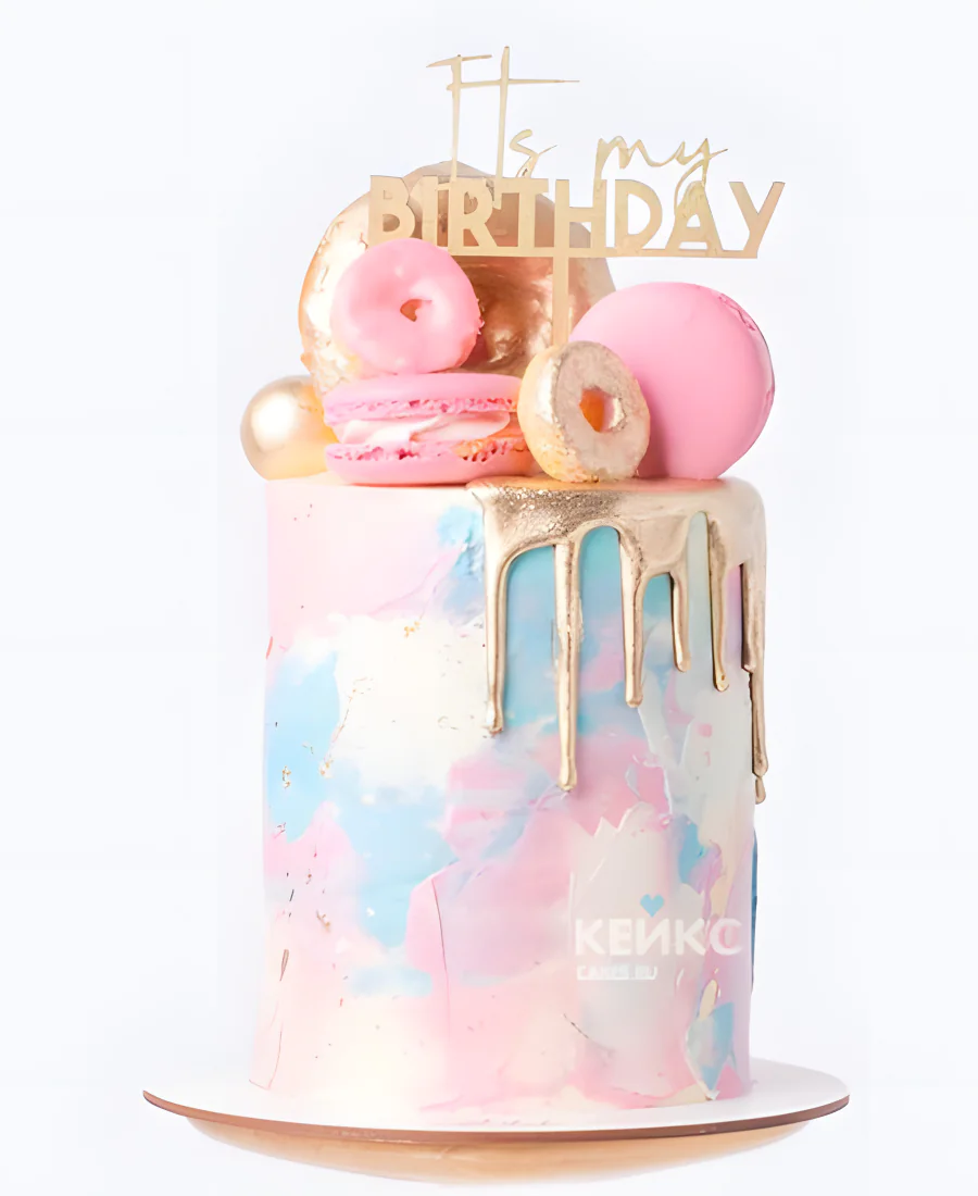 Эстетичный розовый торт девочке Эстетичный розовый торт девочке Фото