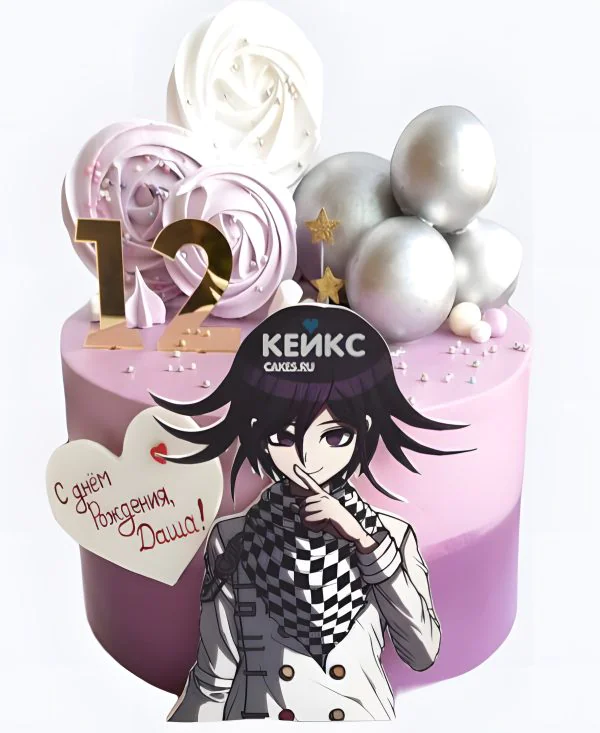 Фиолетовый торт на день рождения аниме Данганронпа Фиолетовый торт на день рождения аниме Данганронпа Фото