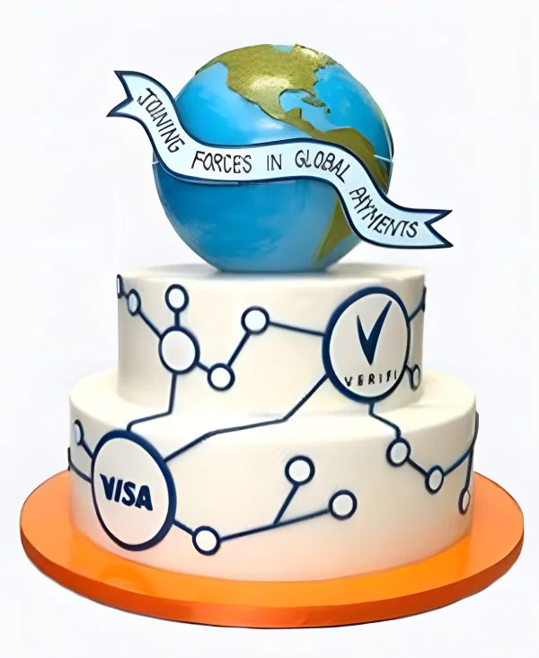 Корпоративный торт Глобус Фото