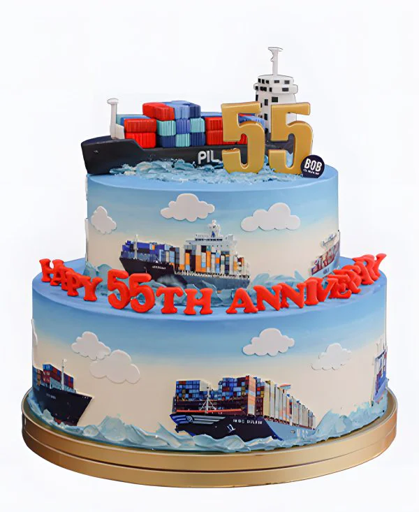 Корпоративный торт Корабельные грузы Фото