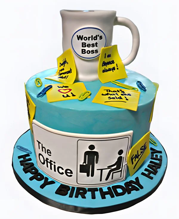 Корпоративный торт Кружка с записками Фото