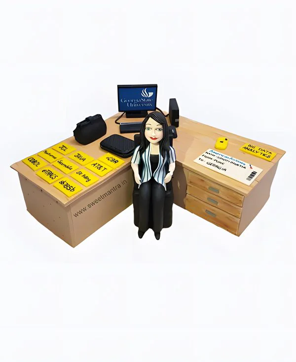 Корпоративный торт Рабочий стол Фото