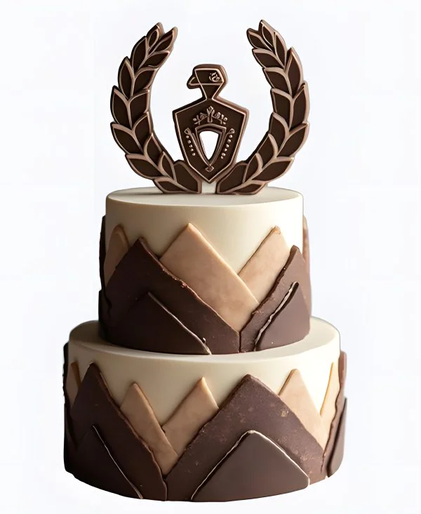 Корпоративный торт с шоколадом Фото
