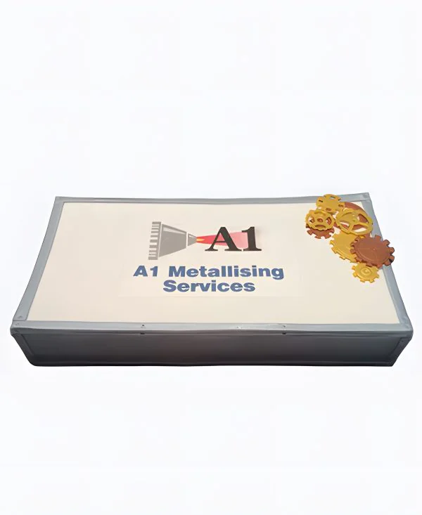 Корпоративный торт Серая коробка Фото