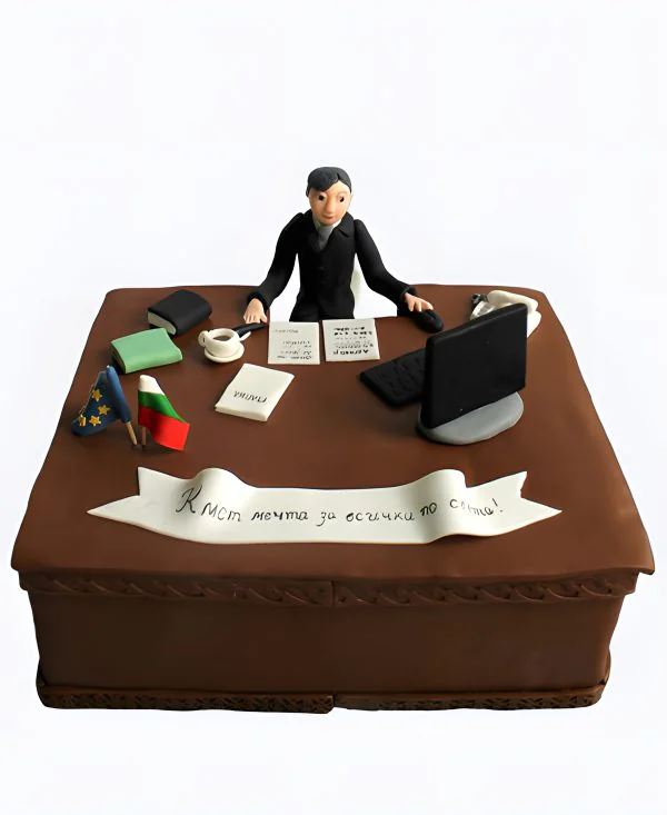 Корпоративный торт Стол босса Фото