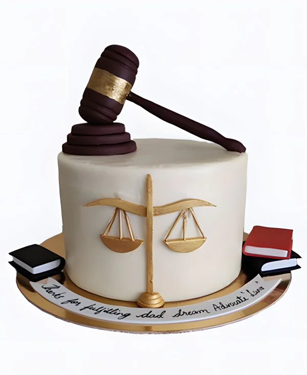 Корпоративный торт Судебный молоток Фото