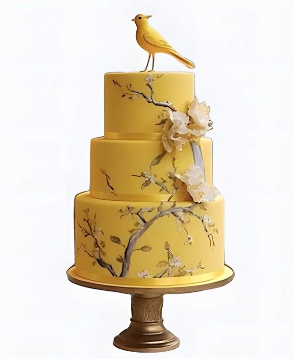 Корпоративный торт Желтая птица Фото