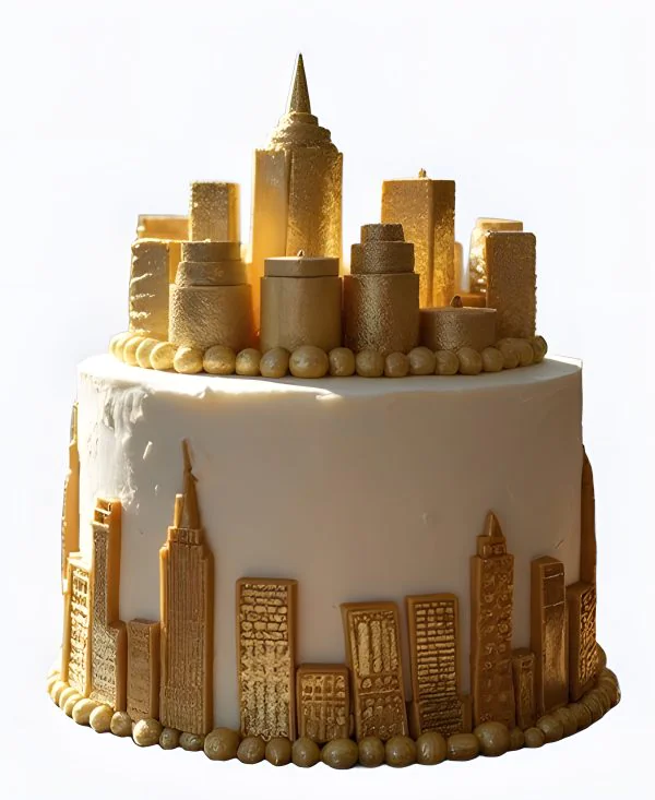 Корпоративный торт Золотой город Фото