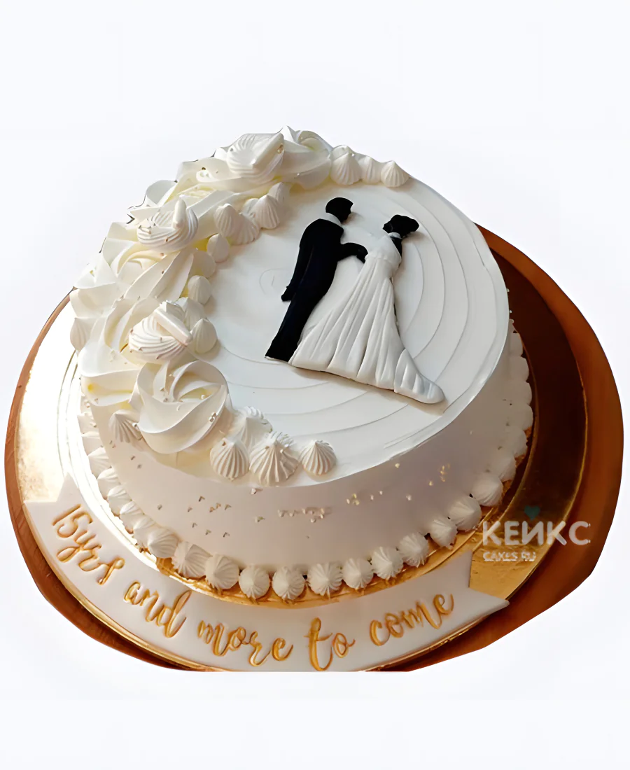 Маленький свадебный торт черно-белый силуэт Маленький свадебный торт черно-белый силуэт Фото