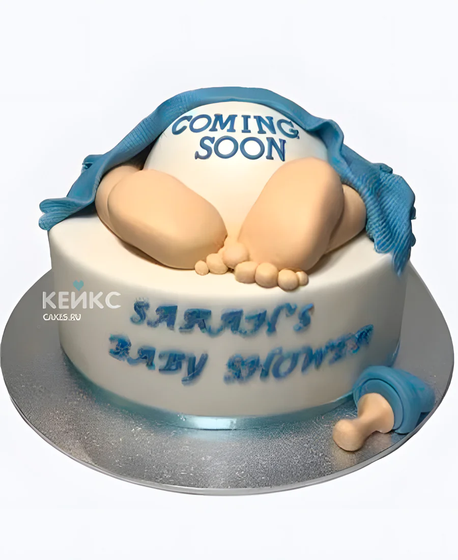 Необычный торт на рождение ребенка Фото