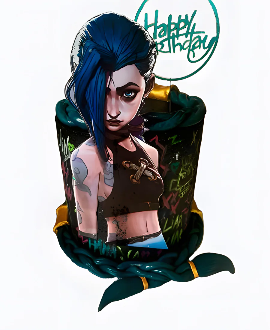 Необычный торт на день рождения Аркейн Фото