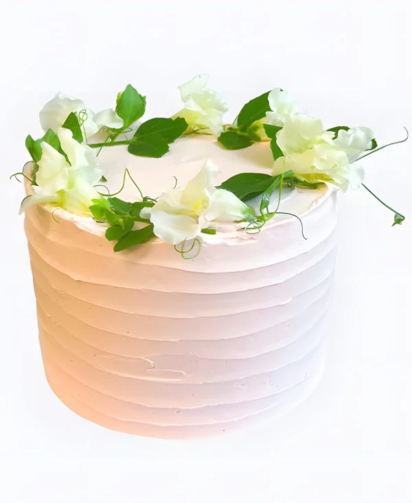 Рифленый торт Белая легкость Фото