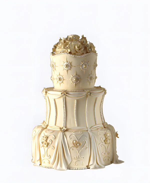 Роскошный трендовый торт на свадьбу Роскошный трендовый торт на свадьбу Фото