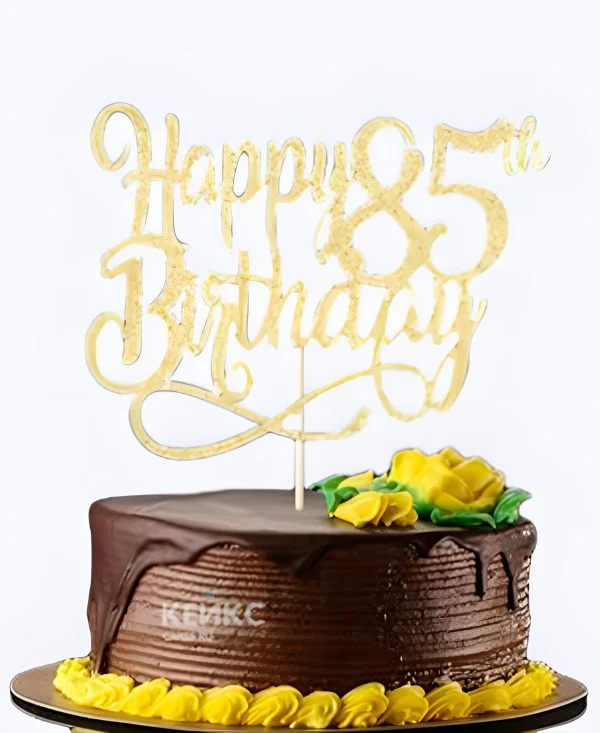Шоколадный торт на юбилей 85 лет Фото