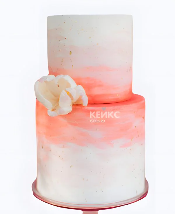 Свадебный торт с градиентом Минимализм Свадебный торт с градиентом Минимализм Фото
