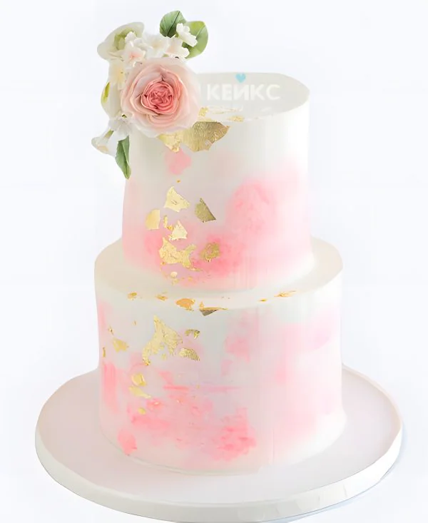 Свадебный торт с градиентом Нежная роза Свадебный торт с градиентом Нежная роза Фото