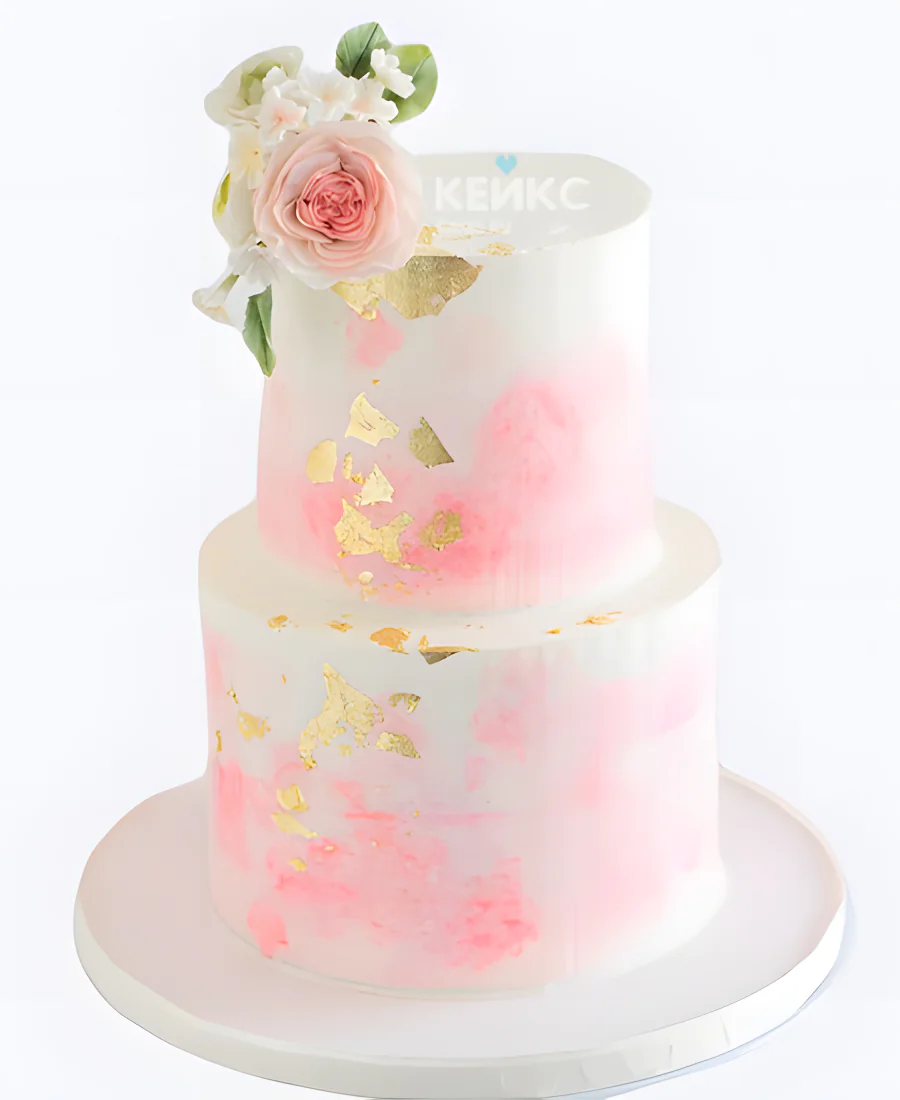 Свадебный торт с градиентом Нежная роза Свадебный торт с градиентом Нежная роза Фото