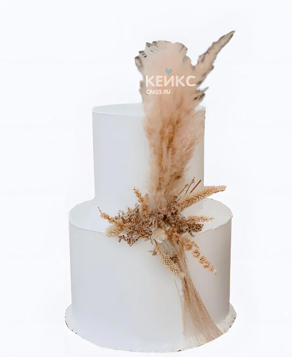 Свадебный торт в стиле Бохо минимализм Свадебный торт в стиле Бохо минимализм Фото