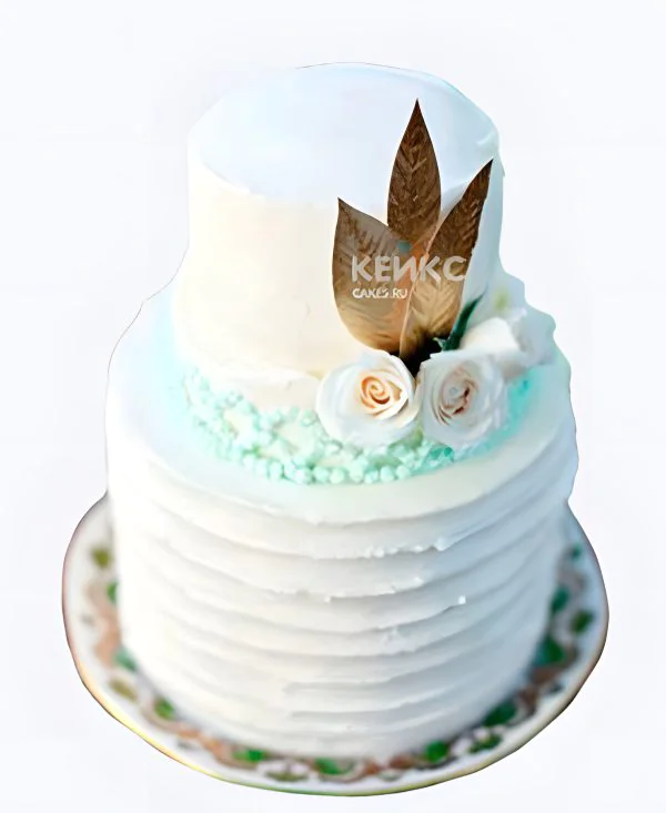 Свадебный торт в стиле Бохо с розами Свадебный торт в стиле Бохо с розами Фото