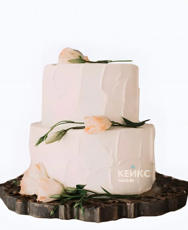 Свадебный торт в стиле Прованс с розами Свадебный торт в стиле Прованс с розами Фото