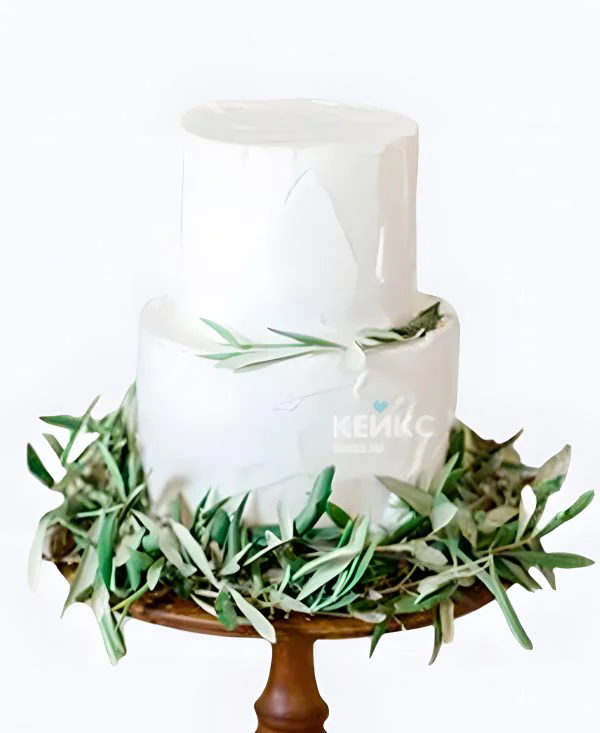 Свадебный торт в стиле Прованс с веточками Свадебный торт в стиле Прованс с веточками Фото