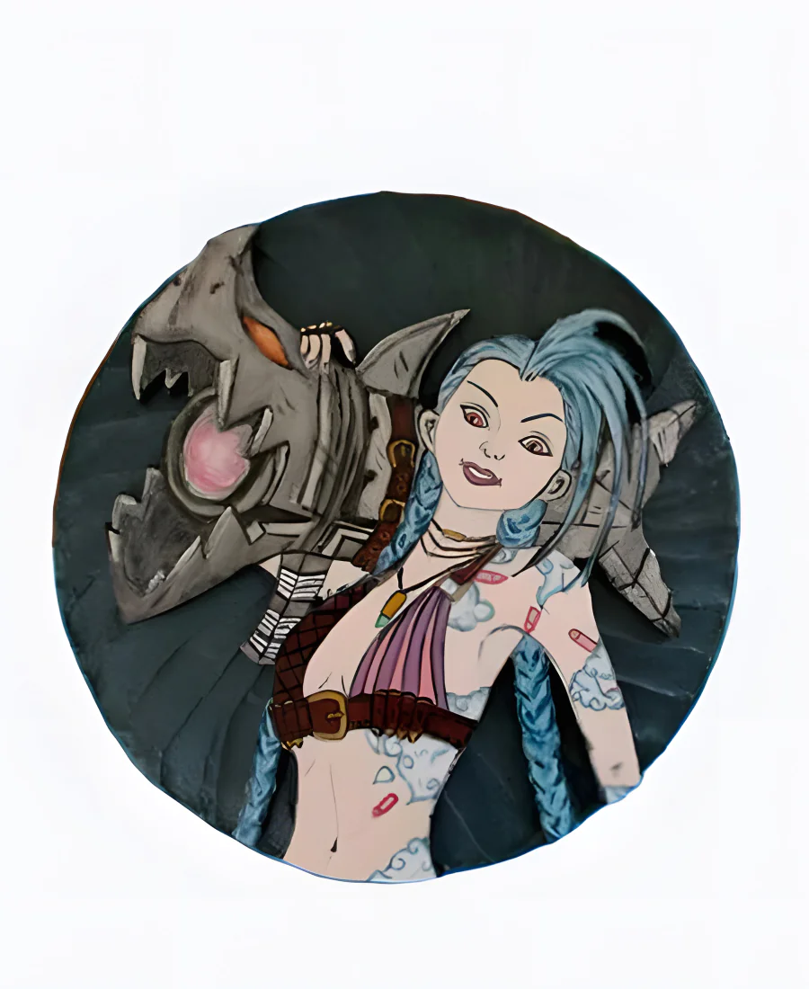 Торт Аркейн из крема на день рождения Фото