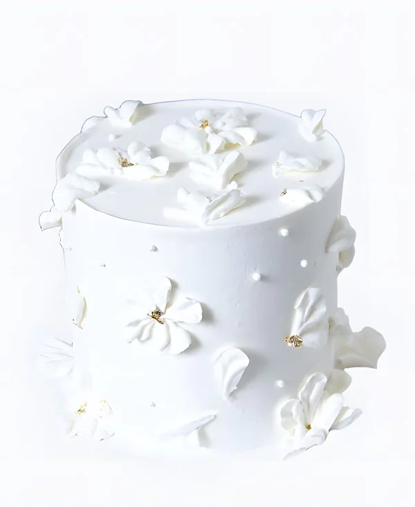Торт Белоснежные цветы Фото