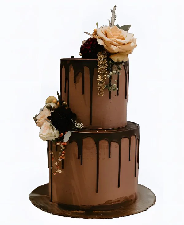Торт Цветочный шоколад Фото
