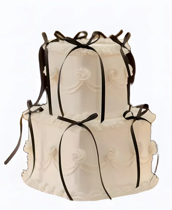 Торт двухъярусный Два сердца Фото