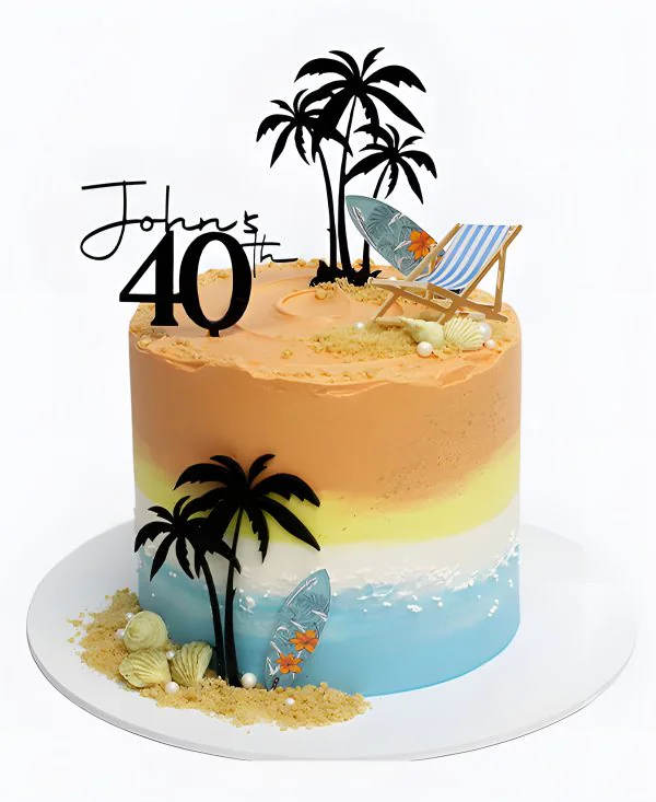 Торт коллегам Пляжный отдых Фото
