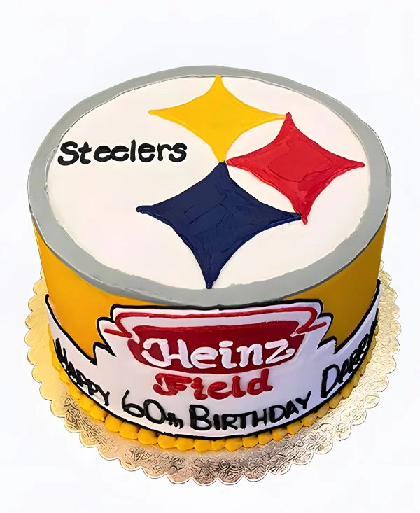 Торт коллегам с аппликацией лого Фото