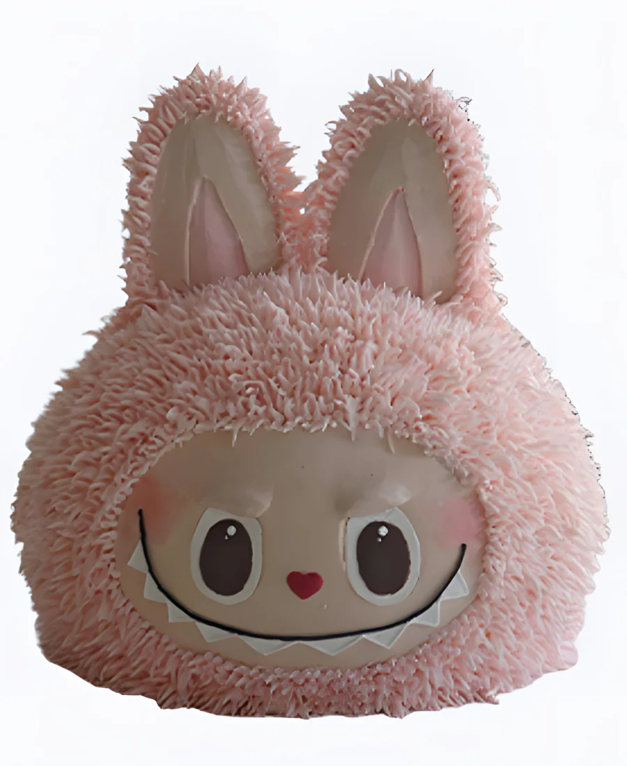 Торт Лабубу 3D розовый Торт Лабубу 3D розовый Фото