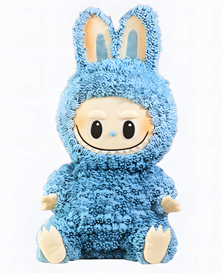 Торт Лабубу голубой 3D Фото