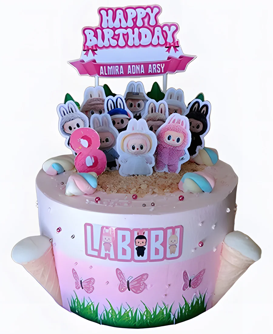 Торт Лабубу с мороженым Фото