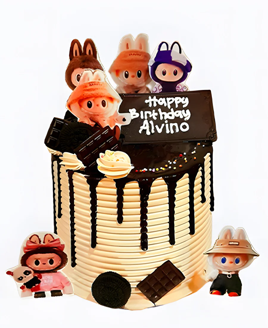 Торт Лабубу шоколадный Фото