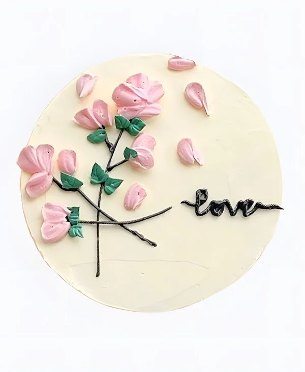 Бенто-торт Лепестки цветов Фото