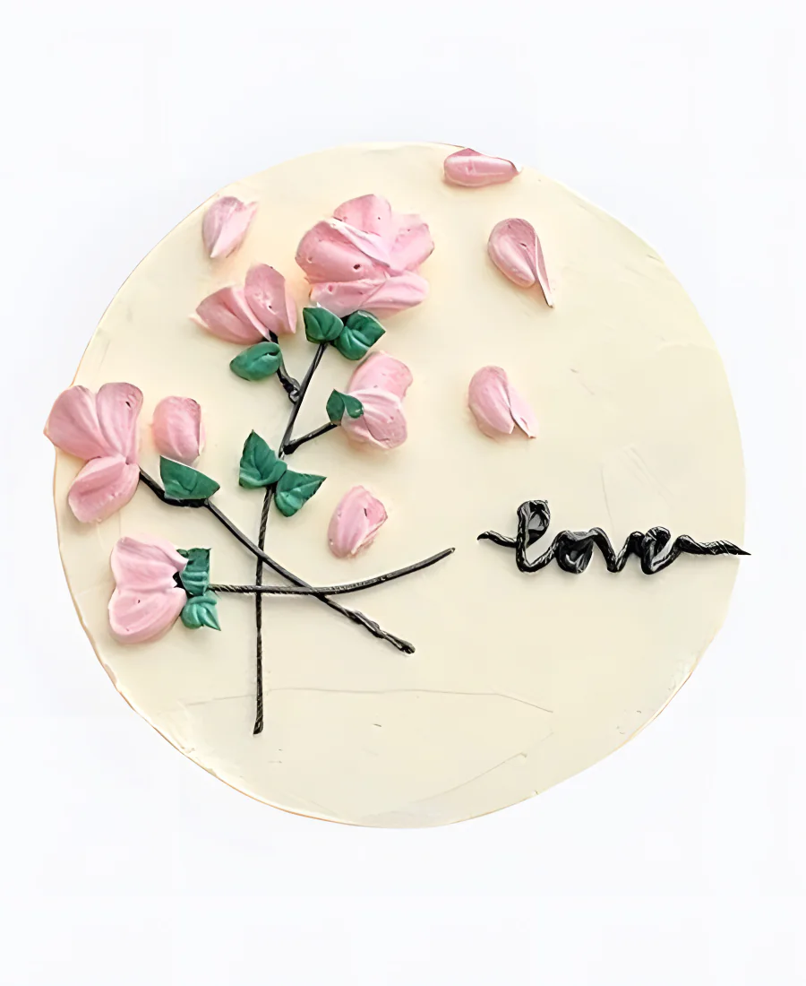 Бенто-торт Лепестки цветов Фото